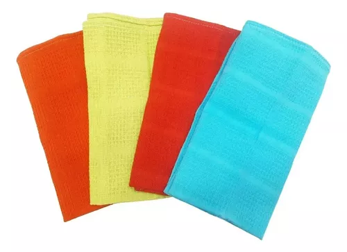 trapo rejilla repasador de algodon p cocina colores N