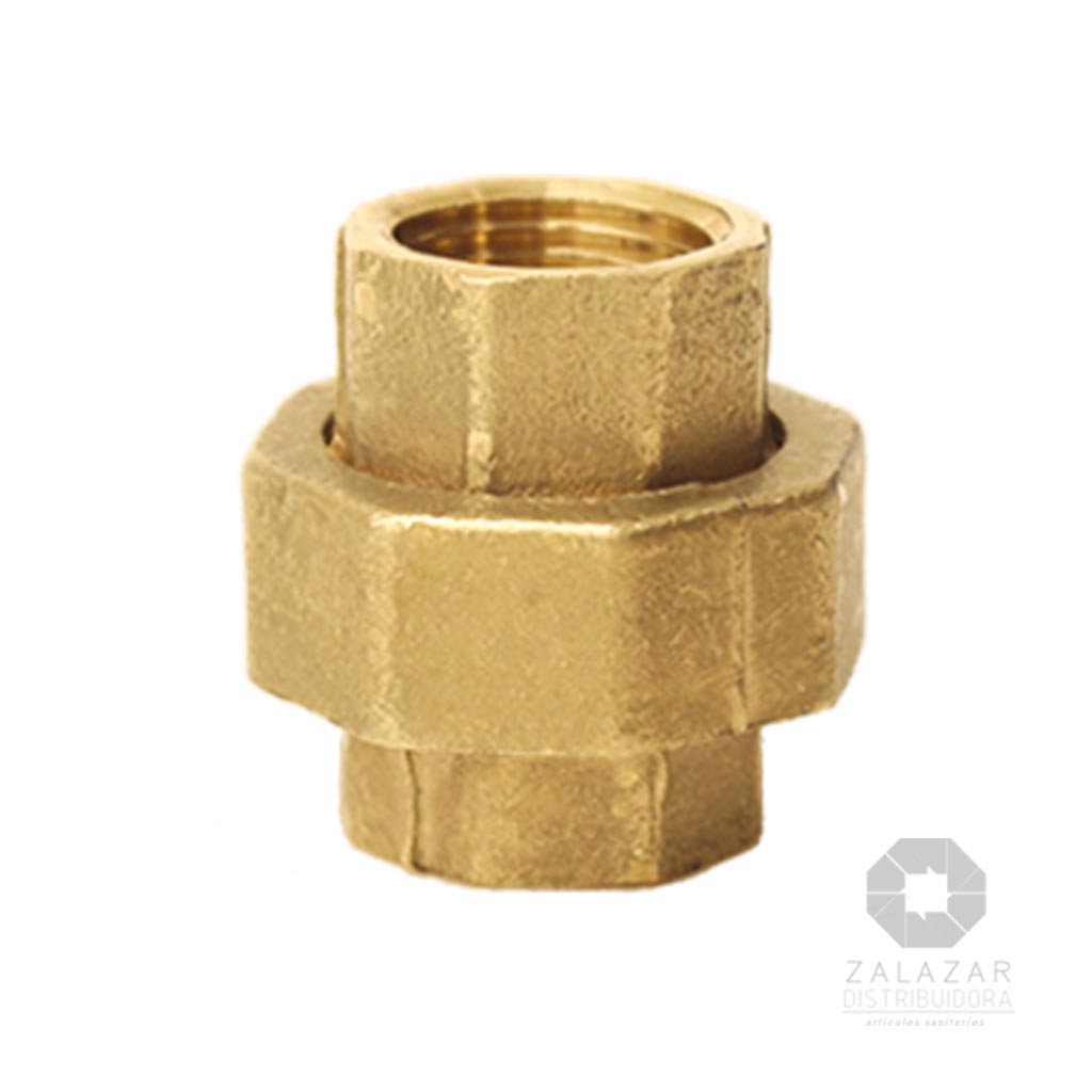 union doble 3/4 bronce N